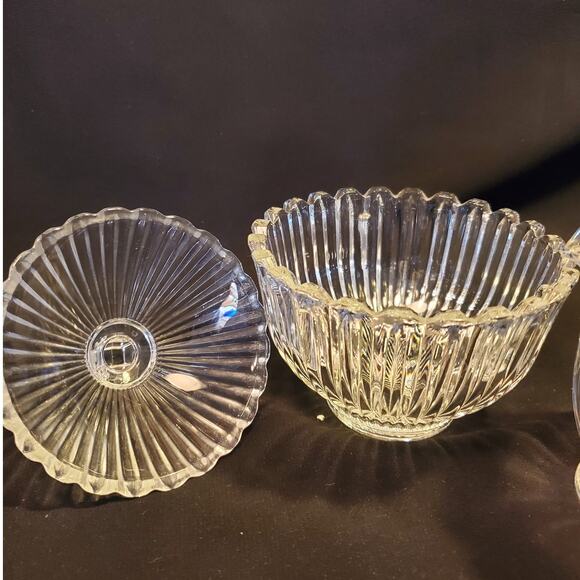 Vintage Mikasa Crystal Creamer n Covered Sugar in Royal Suite - Picture 11 of 11